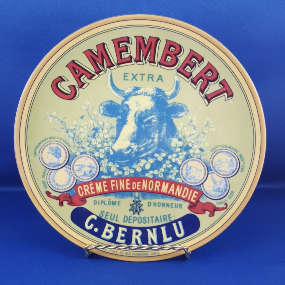 Vintage BIA Cordon Bleu FROMAGE Camembert Extra Salad/Dessert Plate, 8 inch